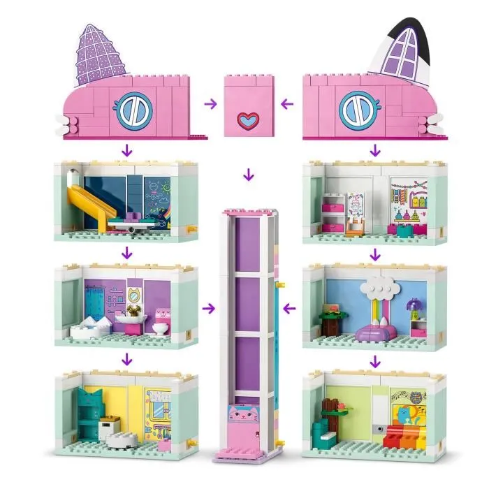 Lego 10788 La Maison Magique de Gabby - Jouet de Construction avec Figurines pour Enfants dès 4 Ans