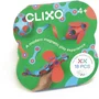 CLIXO - Jeu de construction magnétique 18 pièces, jouet éducatif et créatif, flexible, couleurs Flamingo/Turquoise, à partir de 4 ans