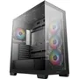 Deepcool CG580 4F Boitier Moyen Tour E-ATX Noir avec 4 Ventilateurs A-RGB Verre Trempé Type-C USB 3.0
