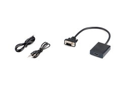 MicroConnect Convertisseur VGA vers HDMI avec alimentation USB et audio