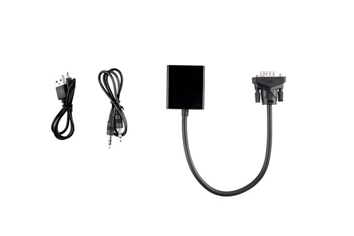 MicroConnect Convertisseur VGA vers HDMI avec alimentation USB et audio