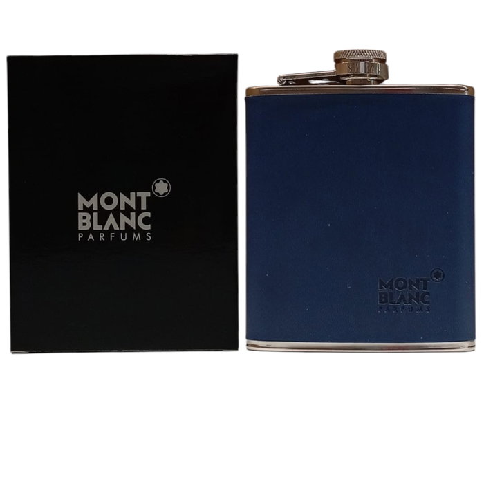 Montblanc Bouteille d'eau en verre de voyage, GWP, Bleu - Cadeau pour homme Montblanc Bouteille d'eau en verre de voyage, GWP, Bleu - Cadeau pour homme