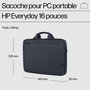 HP Sacoche PC Portable 16 Pouces, Mallette Protection, Compartiment Matelassé, Résistante à l'Eau, 12L, Polyester 600D Recyclé, Garantie 3 Ans