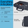 HP Sacoche PC Portable 16 Pouces, Mallette Protection, Compartiment Matelassé, Résistante à l'Eau, 12L, Polyester 600D Recyclé, Garantie 3 Ans