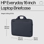 HP Sacoche PC Portable 16 Pouces, Mallette Protection, Compartiment Matelassé, Résistante à l'Eau, 12L, Polyester 600D Recyclé, Garantie 3 Ans