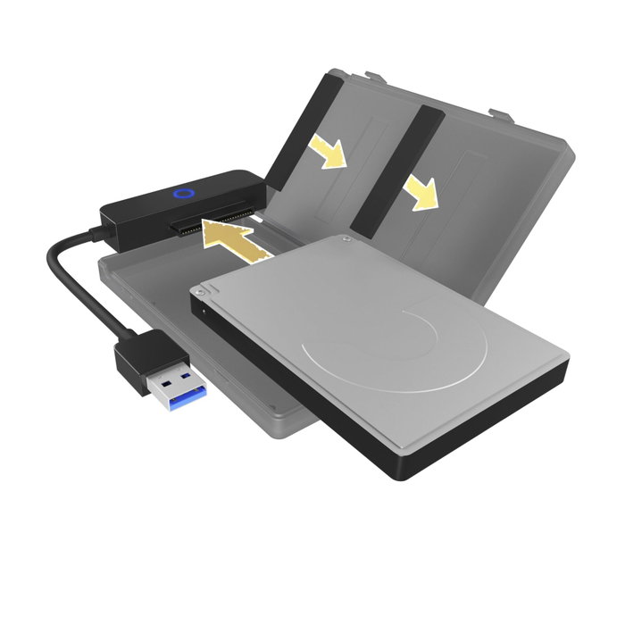 Icy ICY BOX IB-AC603b-U3 Adaptateur USB 3.2 pour 1x 2,5 pouces