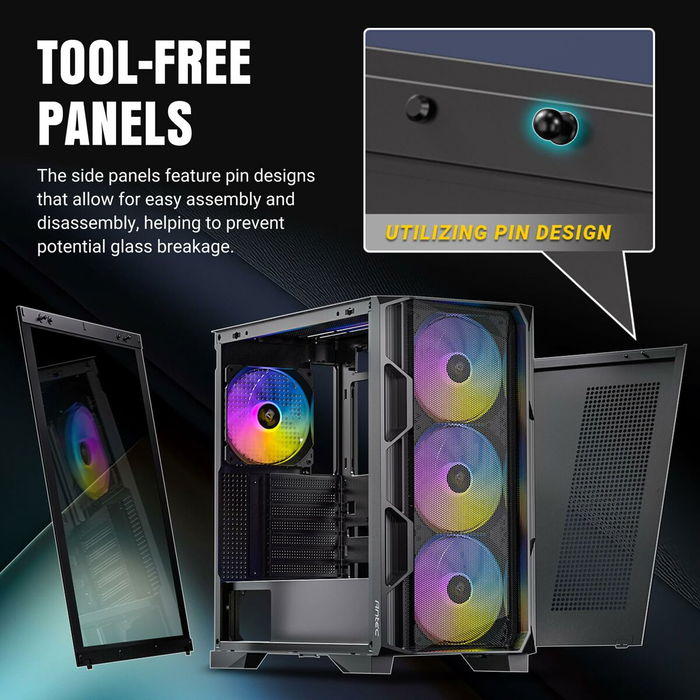 Boîtier ATX semi-tour Antec AX-1000 Noir