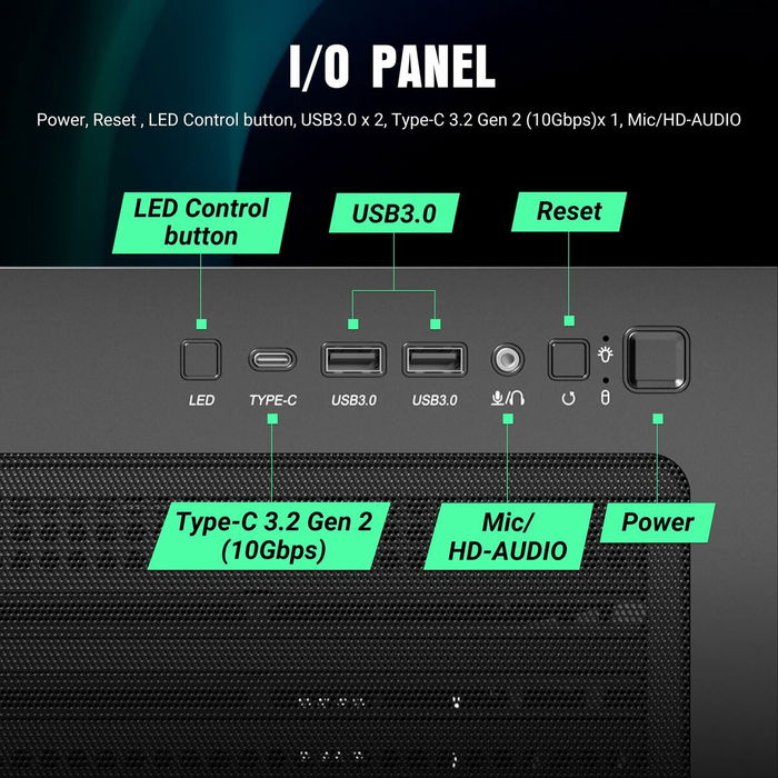 Boîtier ATX semi-tour Antec AX-1000 Noir