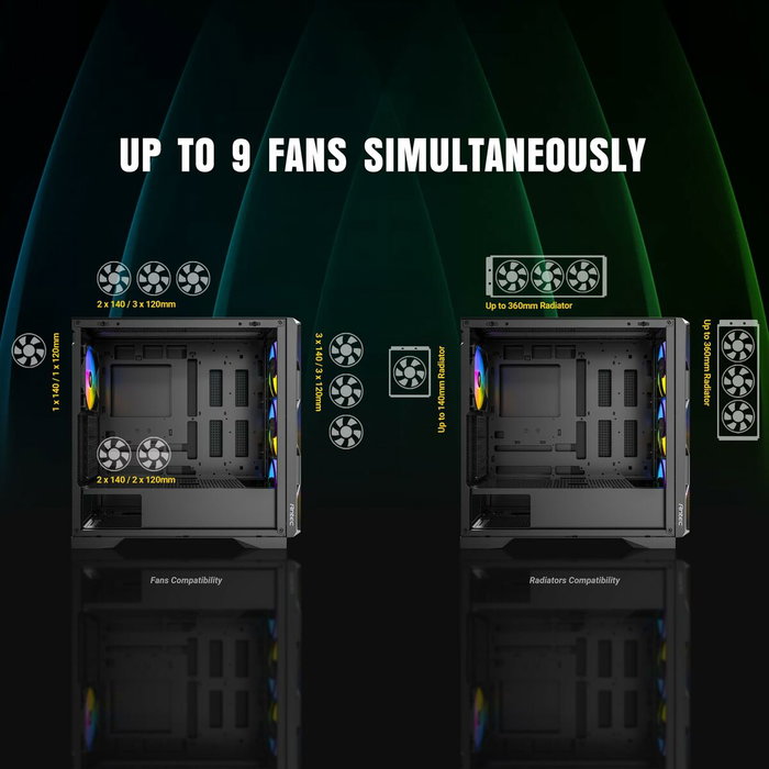 Boîtier ATX semi-tour Antec AX-1000 Noir