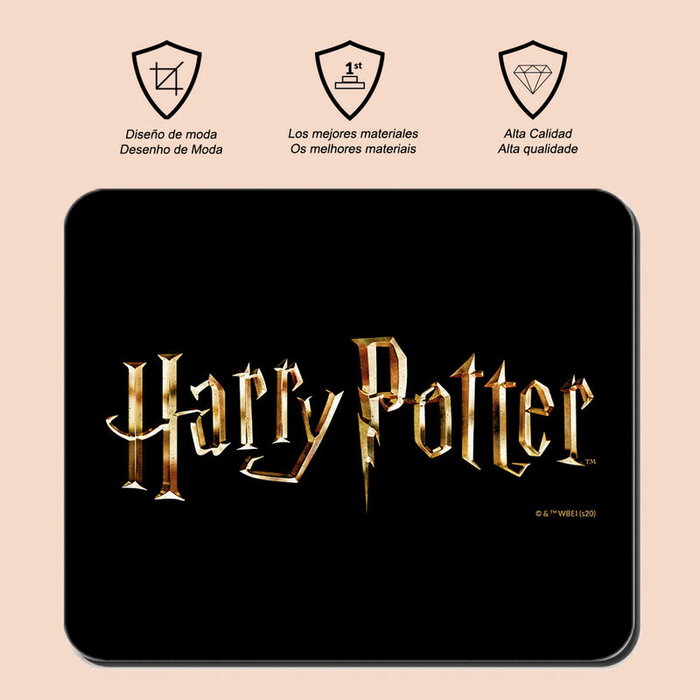 ERT GROUP Tapis de souris gaming Harry Potter, 22x18 cm, en caoutchouc mousse antidérapant avec bordure, ergonomique pour main et poignet