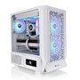 Thermaltake Ceres 330 TG ARGB Snow - Boîtier PC gaming tour Midi blanche, vitre trempée, refroidissement avancé, USB-C