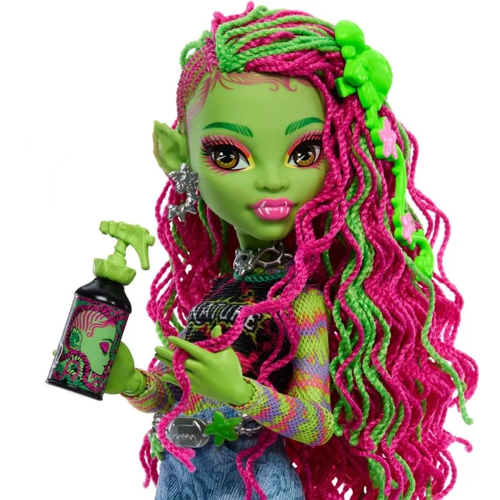Monster High Venus McFlytrap Poupée avec Chewlian et accessoires HRP81 Monster High Venus McFlytrap Poupée avec Chewlian et accessoires HRP81