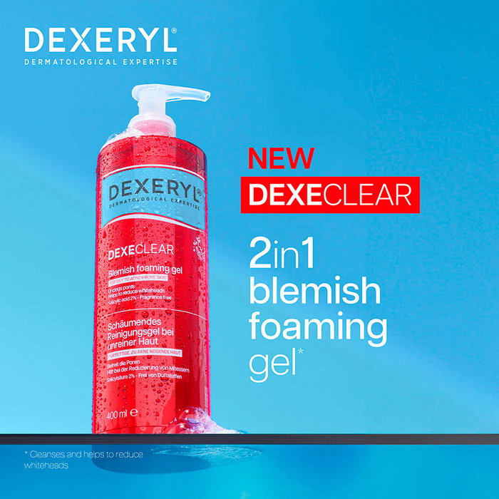Dexeryl DEXECLEAR Gel nettoyant anti-imperfections, lot de 2 x 400 ml
