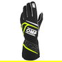 Omp 8856-2018 Gants First FIA My2025 Noir - Fluo Jaune Taille XL Coutures Externes Silicone Poignet
