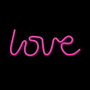 Forever Lampe Néon LED LOVE Rose – Décoration Lumineuse avec Alimentation USB ou Piles
