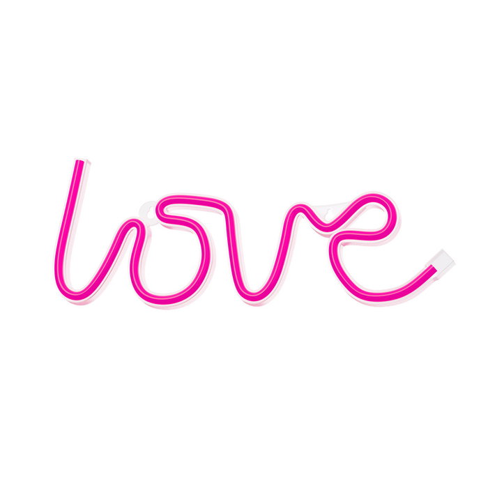 Forever Lampe Néon LED LOVE Rose – Décoration Lumineuse avec Alimentation USB ou Piles Forever Lampe Néon LED LOVE Rose – Décoration Lumineuse avec Alimentation USB ou Piles