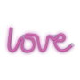 Forever Lampe Néon LED LOVE Rose – Décoration Lumineuse avec Alimentation USB ou Piles