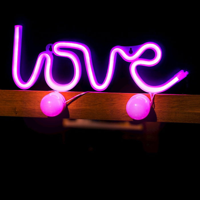 Forever Lampe Néon LED LOVE Rose – Décoration Lumineuse avec Alimentation USB ou Piles Forever Lampe Néon LED LOVE Rose – Décoration Lumineuse avec Alimentation USB ou Piles