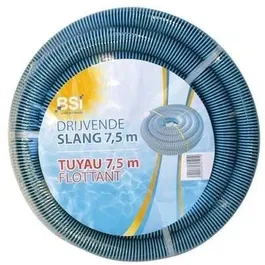 BSI - Tuyau flottant aspirateur de fond pour piscine - 7,5 m - Robuste et durable - Sécurisé pour liner