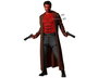 Déguisement Démon Rouge Adulte XXL avec Camisola Musculosa et Longue Cape - Idéal pour Halloween, Carnaval et Fêtes Costumées