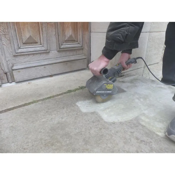 Fartools Pack Rex120C Renovateur Exterieur avec Brosse Metallique et Brosse a Lanieres Abrasives de Precision pour Decapage et Nettoyage du Bois et du Metal Fartools Pack Rex120C Renovateur Exterieur avec Brosse Metallique et Brosse a Lanieres Abrasives de Precision pour Decapage et Nettoyage du Bois et du Metal