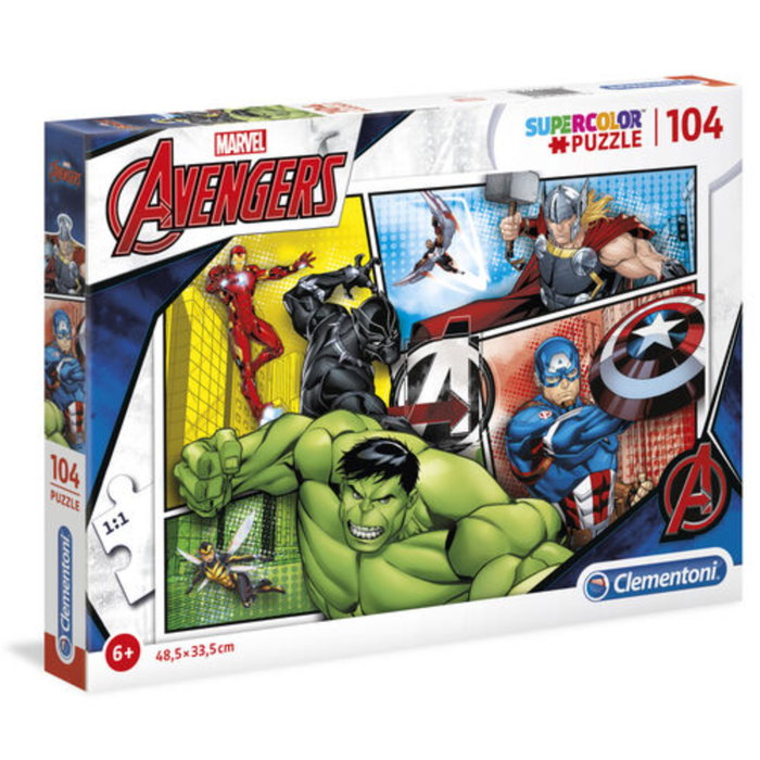 Clementoni - Jeu de construction The Avengers, 104 pièces, pour garçons dès 6 ans Clementoni - Jeu de construction The Avengers, 104 pièces, pour garçons dès 6 ans