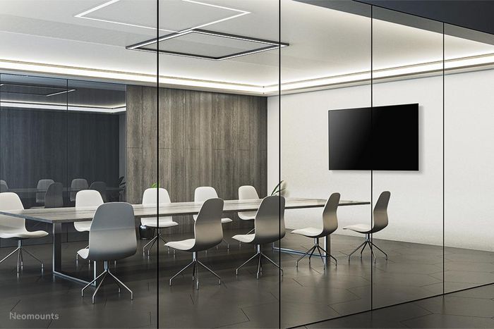 Neomounts WL30, Support Mural Fixe Robust pour Écran de 42 à 86 Pouces jusqu'à 125 kg, Compatible VESA, avec Gestion de Câbles, Noir