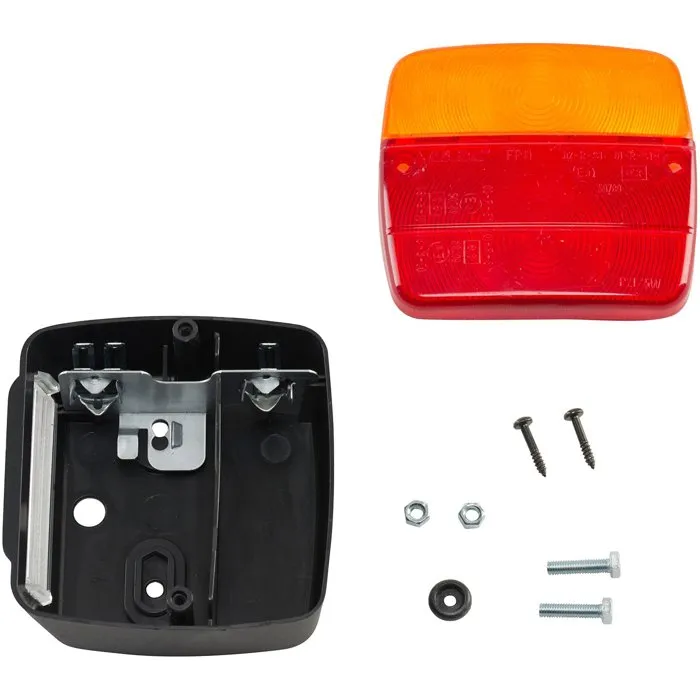 XLPT Feu de remorque 4 fonctions Rouge Universel pour tous types de remorques