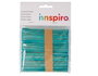 Innspiro Bâtonnets de polo en bois standard bleu 114x10x2mm, 50 unités