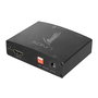 Lindy Extracteur audio HDMI 4K, sortie optique/analogique 3.5mm, pour home cinéma, consoles, PC, compatible HDCP 1.4, 4K/30Hz, CEC
