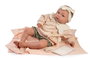 Antonio Juan Poupée Reborn 'Mi primer Reborn Alejandra' 52 cm avec nœud - Multilingue (Espagnol, Français, etc.) pour Enfants de 3 ans et plus