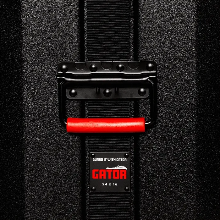 GATOR Étui pour Grosse Caisse 24" x 16" – Coque moulée, Intérieur velours, 711 x 711 x 508 mm