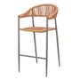 BigBuy Home Tabouret Neska Blanc Synthétique Aluminium