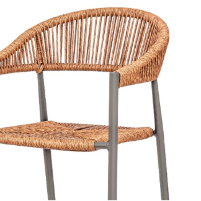 BigBuy Home Tabouret Neska Blanc Synthétique Aluminium BigBuy Home Tabouret Neska Blanc Synthétique Aluminium
