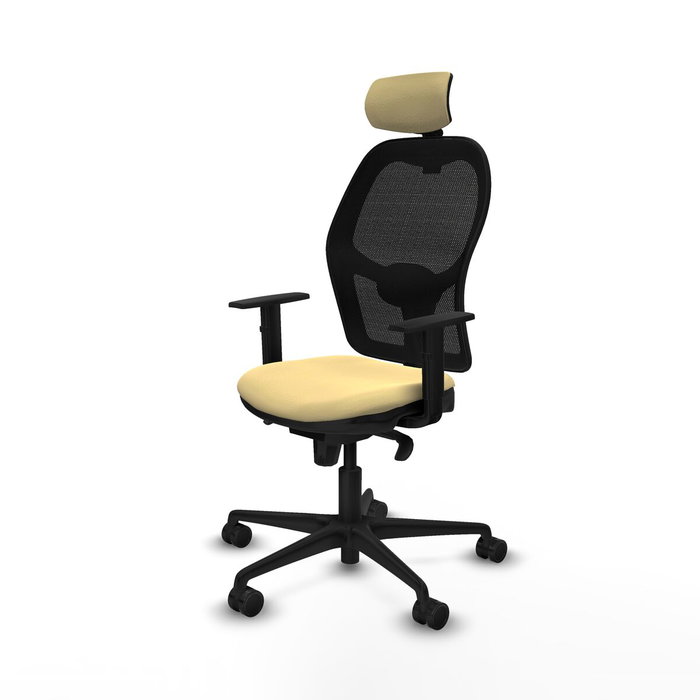 Piqueras y Crespo Chaise de Bureau 1D036N2 Crème