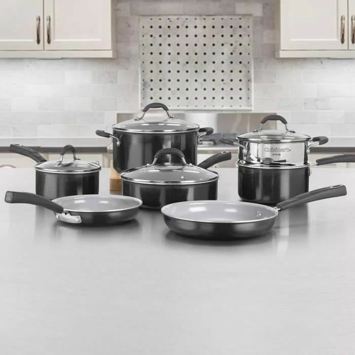 Cuisinart Batterie de cuisine Ceramica XT 11 pièces - Noir