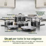 Cuisinart Batterie de cuisine Ceramica XT 11 pièces - Noir