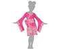 Déguisement Geisha Fille Enfant 3-4 Ans - Costume 3 Pièces (Vestido, Cinturón, Lazo) - Rose Polyester