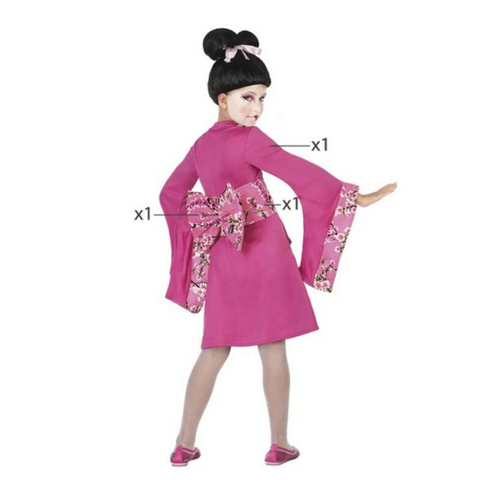 BigBuy Carnival Déguisement Geisha Rose fuchsia pour Enfants BigBuy Carnival Déguisement Geisha Rose fuchsia pour Enfants