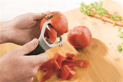 Berghoff 3950295 Set de 2 Éplucheurs avec Lame en Acier Inoxydable + Râpe Multiusos pour Fruits et Légumes