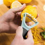Berghoff 3950295 Set de 2 Éplucheurs avec Lame en Acier Inoxydable + Râpe Multiusos pour Fruits et Légumes