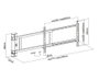 Equip 650336 Support mural VESA pour TV 32-75 pouces, charge max 50 kg, noir