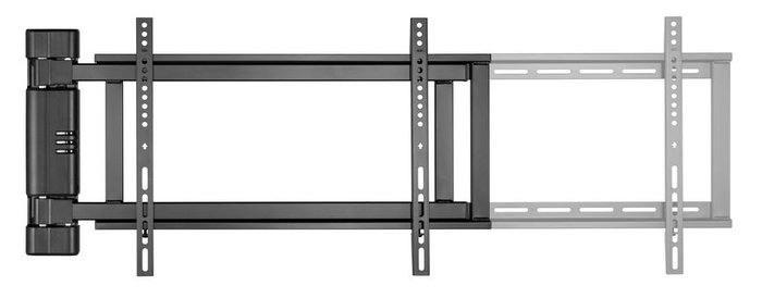 Equip 650336 Support mural VESA pour TV 32-75 pouces, charge max 50 kg, noir