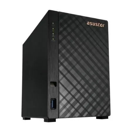 Serveur NAS Asustor AS1202T 2 baies avec 1 Go DDR4 et connectivité 2.5GbE - Processeur Quad-Core Realtek RTD1619B - Format tour compact