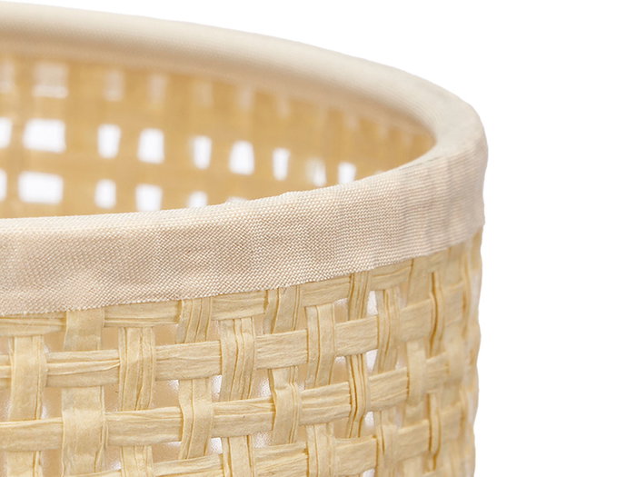 GIFTDECOR Lampe de table ronde Jaune-Blanc