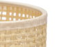 GIFTDECOR Lampe de table ronde Jaune-Blanc