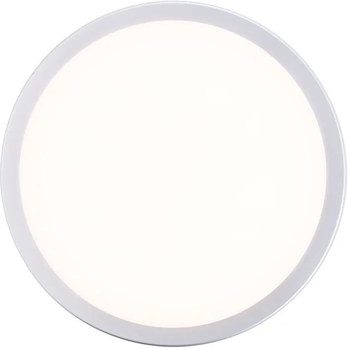 Brilliant Plafonnier extérieur DEVORA argent - LED intégrée IP65 - 12W - 1600 lm - 3000K - Luminaire extérieur