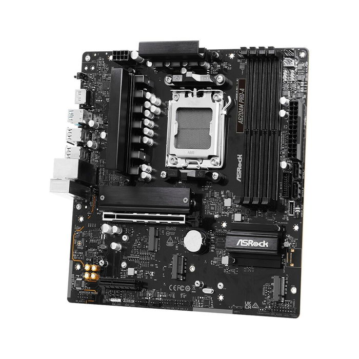 ASRock A620AM Pro-A Carte mère Micro-ATX Socket AM5 (Ryzen 7000) avec HDMI/DisplayPort, 4 slots DDR5, Retail