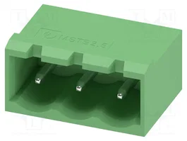 PHOENIX CONTACT MSTBA2.5/3-G Barrette de pression amovible 3 broches 5mm vert
