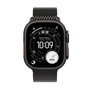 Apple Watch Ultra 3 GPS + Cellular - 49mm - Boîtier Black Titanium - Bracelet Black Titanium Milanese Loop - Medium